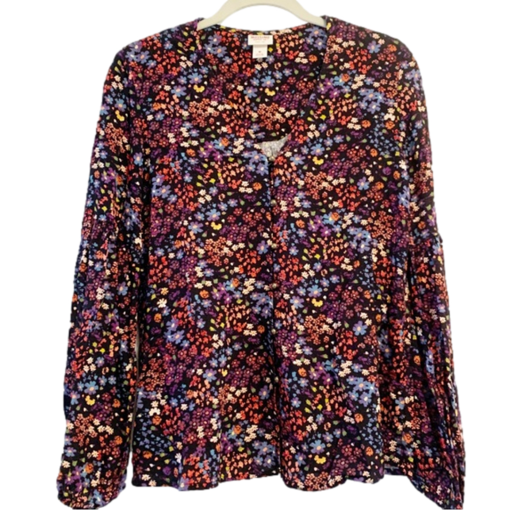 Mossimo Floral Boho Top Floral Size M